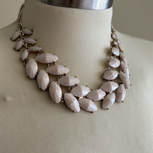 Vintage Jewelry - Unique flesh tone, color, diamond shaped, faceted stones set in gold